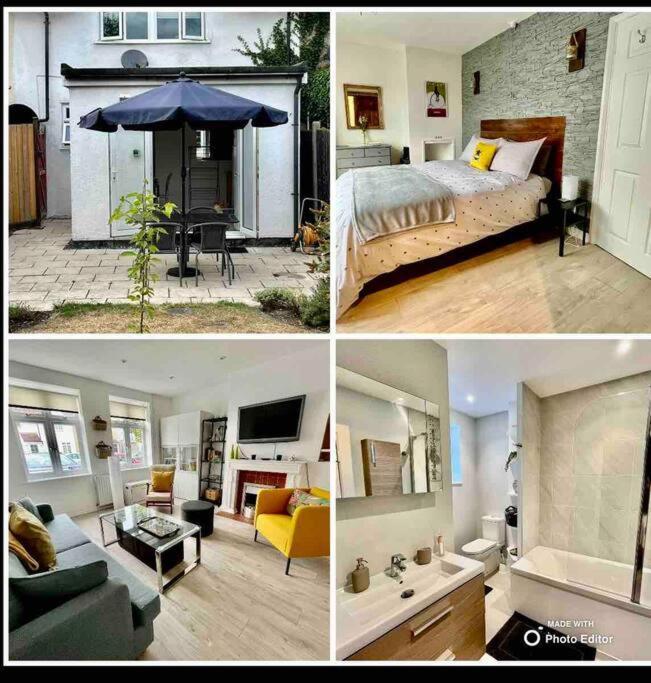 Entire 3 Bed House Weybridge Brooklands, London Villa Byfleet Buitenkant foto